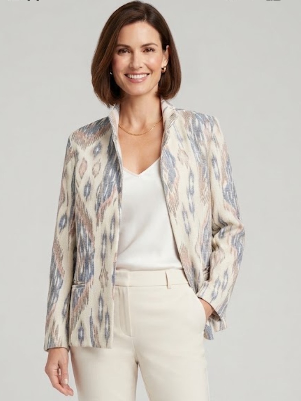 Chico’s Aztec pattern open blazer - Picture 9 of 10